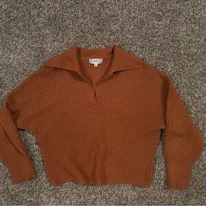Two stylish sweaters. Pink-Small, Rust orange-M